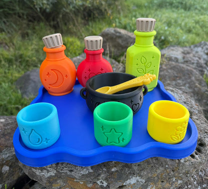 ✨3D Printed Magical Potion Play Set – Bold Colors, Matching Wand (PLA) ✨ (Copy)