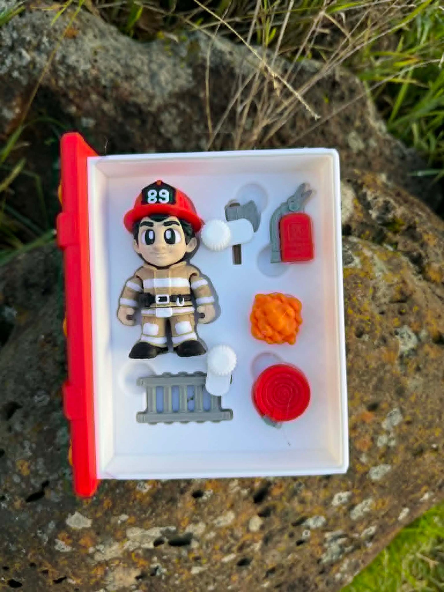Firefighter Story Box Book – Imaginative Play Set for Kids