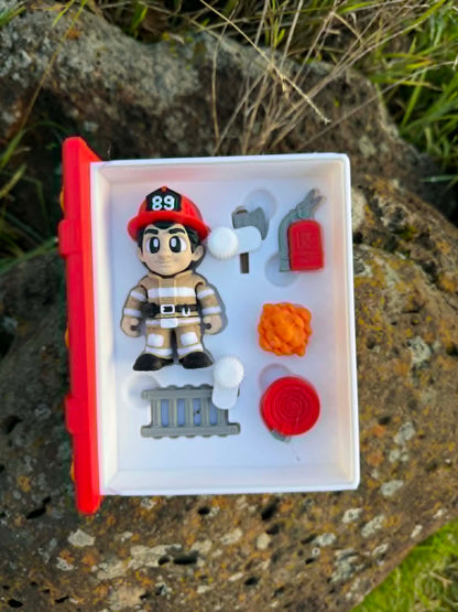 Firefighter Story Box Book – Imaginative Play Set for Kids