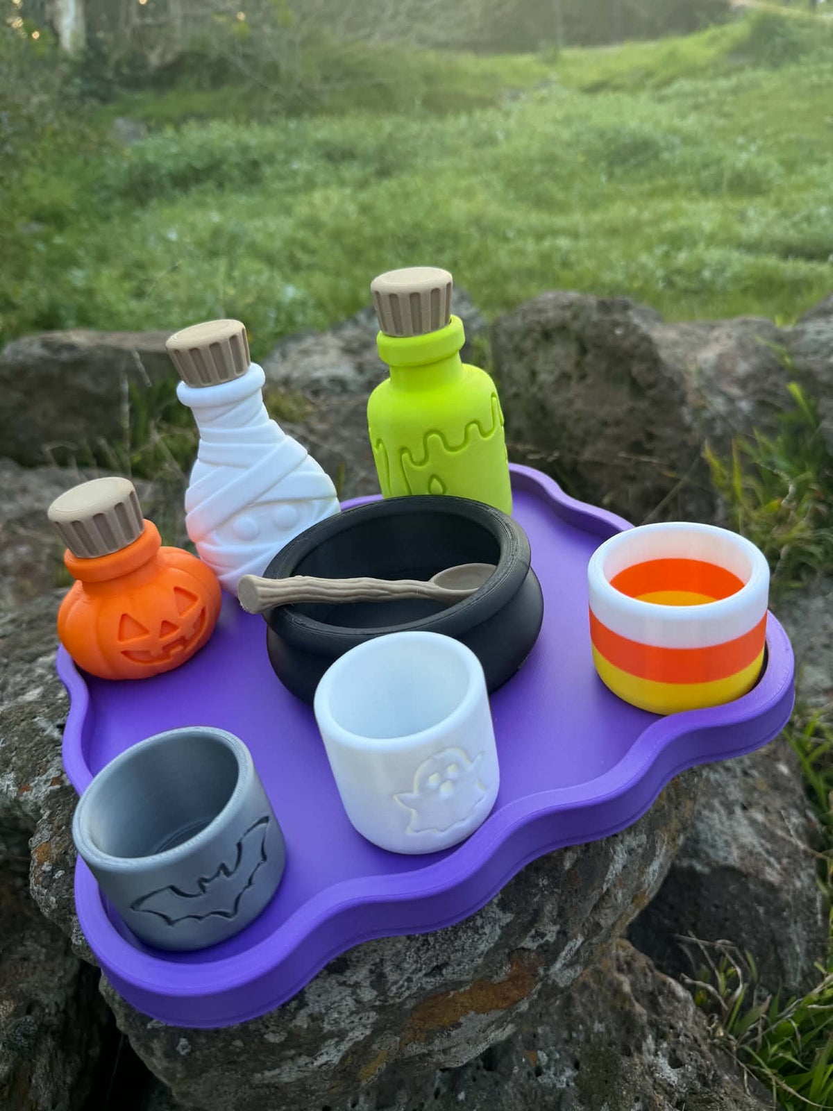 3D Printed Halloween Potion Play Set – Spooky, Colourful & Imaginative Play