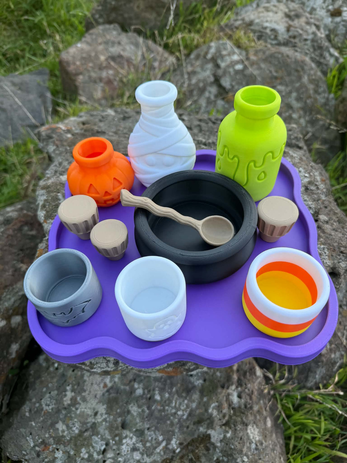 3D Printed Halloween Potion Play Set – Spooky, Colourful & Imaginative Play