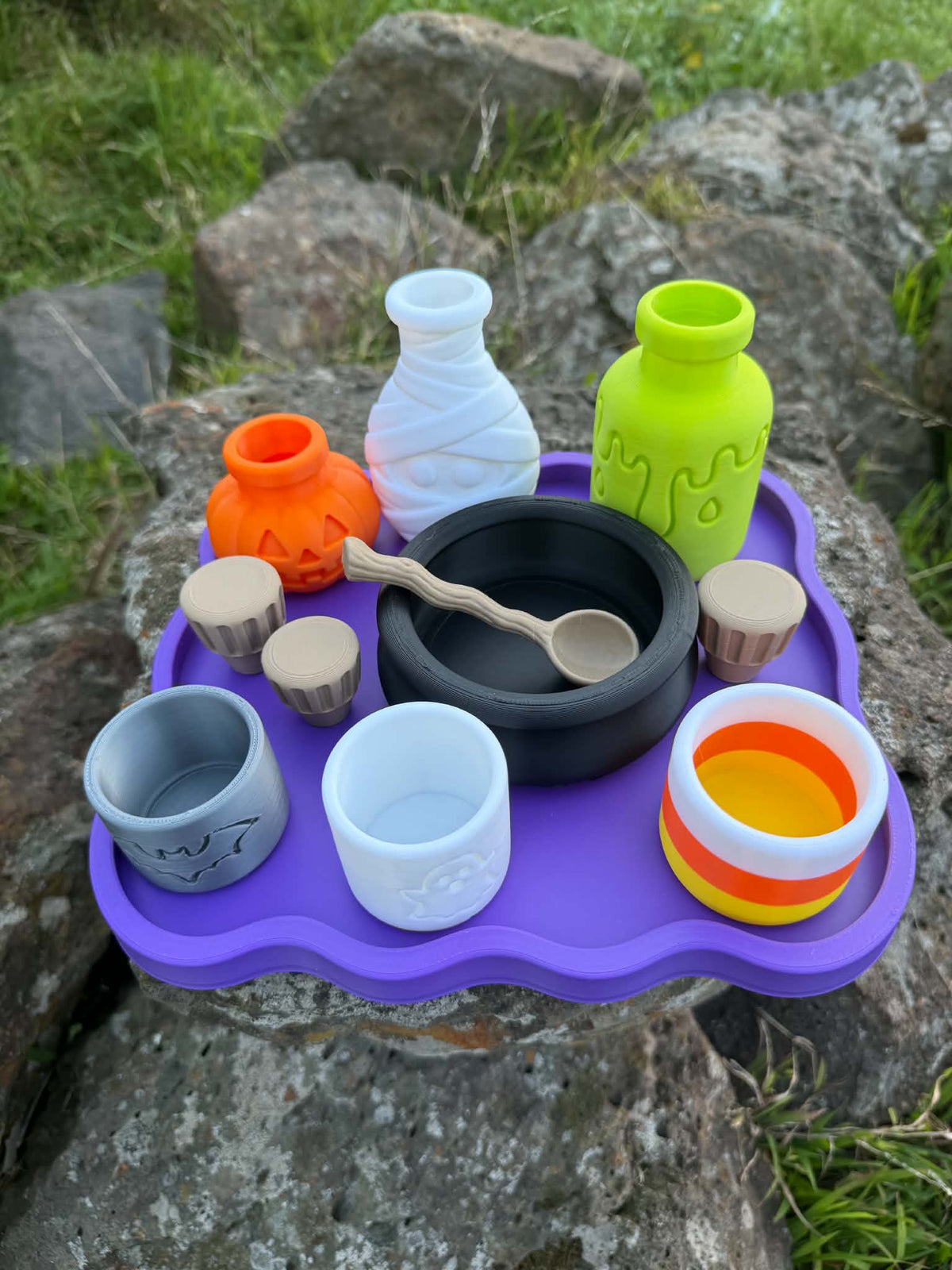 3D Printed Halloween Potion Play Set – Spooky, Colourful & Imaginative Play