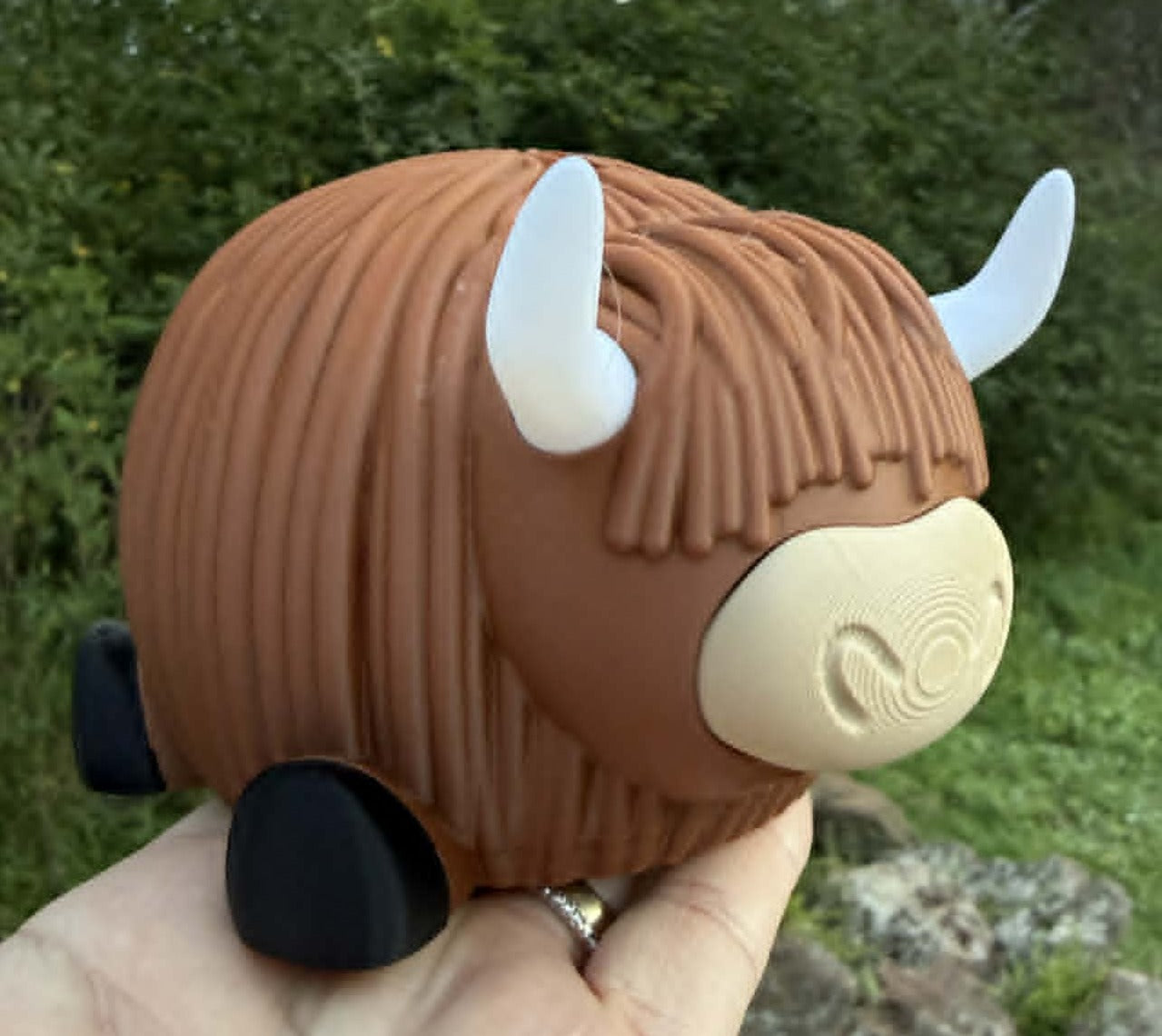 Highland Cow Money Box – Cute 3D Printed Savings Bank | Kids Gift | Farmhouse Decor