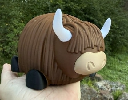 Highland Cow Money Box – Cute 3D Printed Savings Bank | Kids Gift | Farmhouse Decor