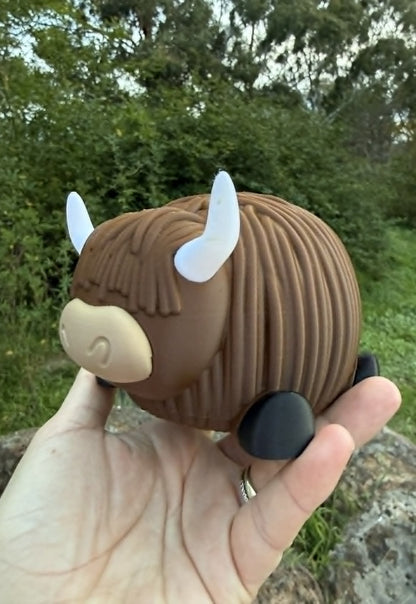 Highland Cow Money Box – Cute 3D Printed Savings Bank | Kids Gift | Farmhouse Decor