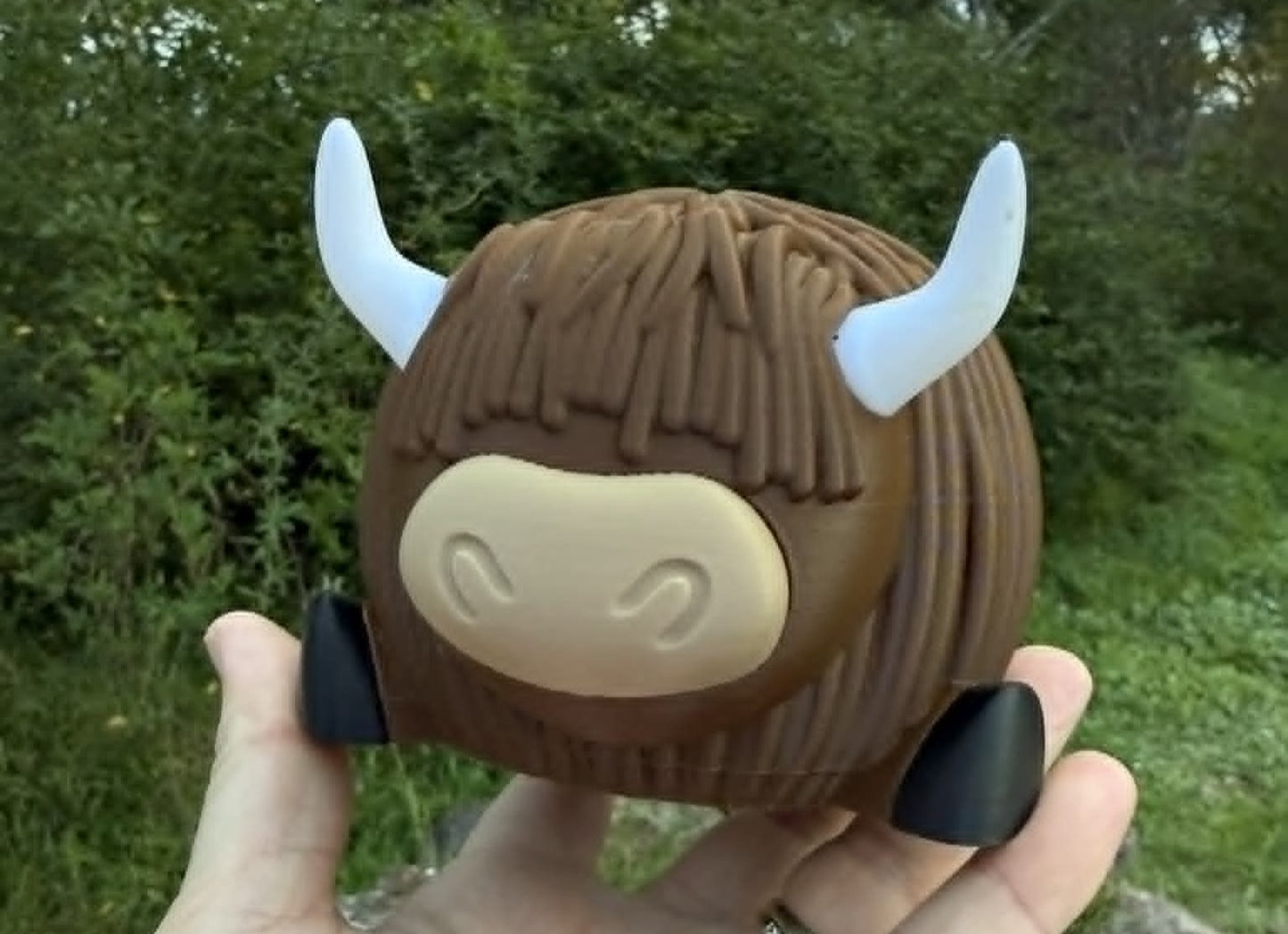 Highland Cow Money Box – Cute 3D Printed Savings Bank | Kids Gift | Farmhouse Decor