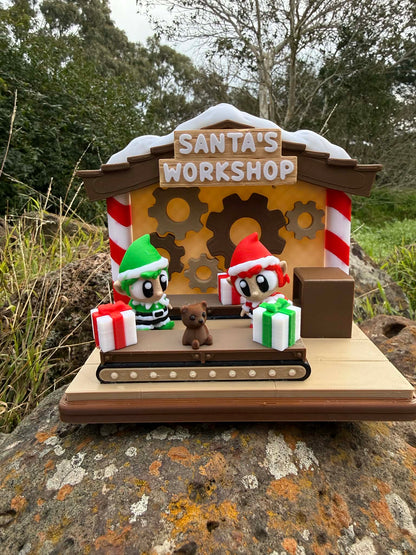 Santa’s Workshop Elves – Festive Christmas Mini Figurines