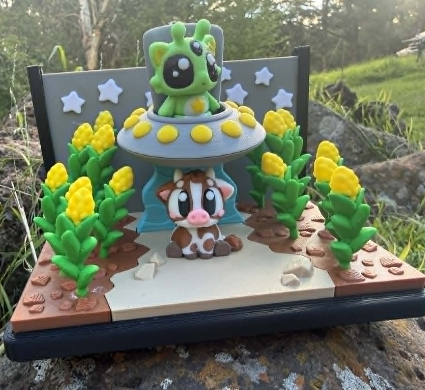 Alien & Cow Abduction Mini Habitat