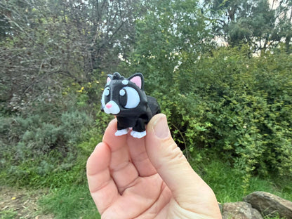 3D Printed Cat Figurine – Small World Play Toy, Australian Handmade Kitty (3-4cm)