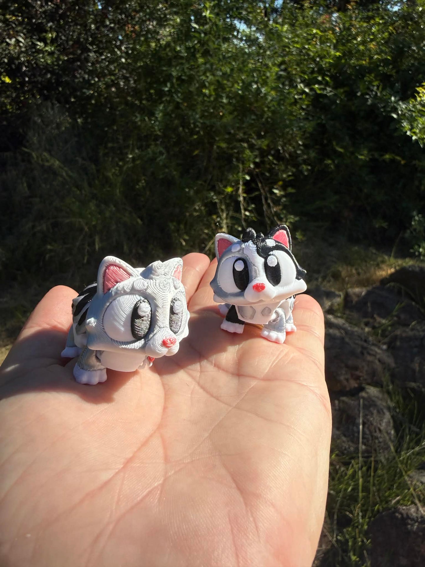 Cat Play Set – 3D Printed Miniature Cats | Cute Shelf Décor for Kids & Cat Lovers