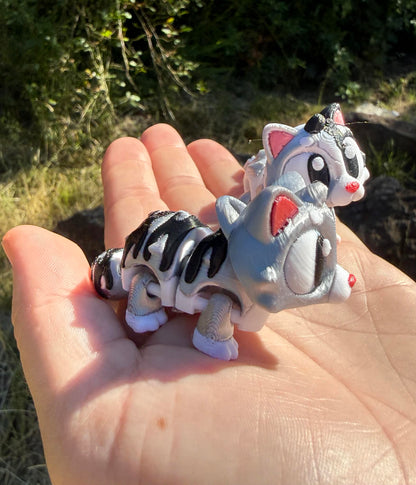 3D Printed Cat Figurine – Small World Play Toy, Australian Handmade Kitty (3-4cm)