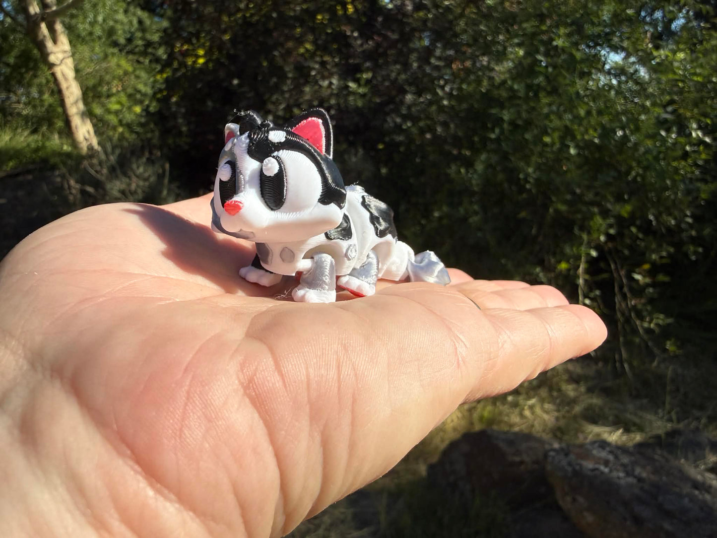 3D Printed Cat Figurine – Small World Play Toy, Australian Handmade Kitty (3-4cm)