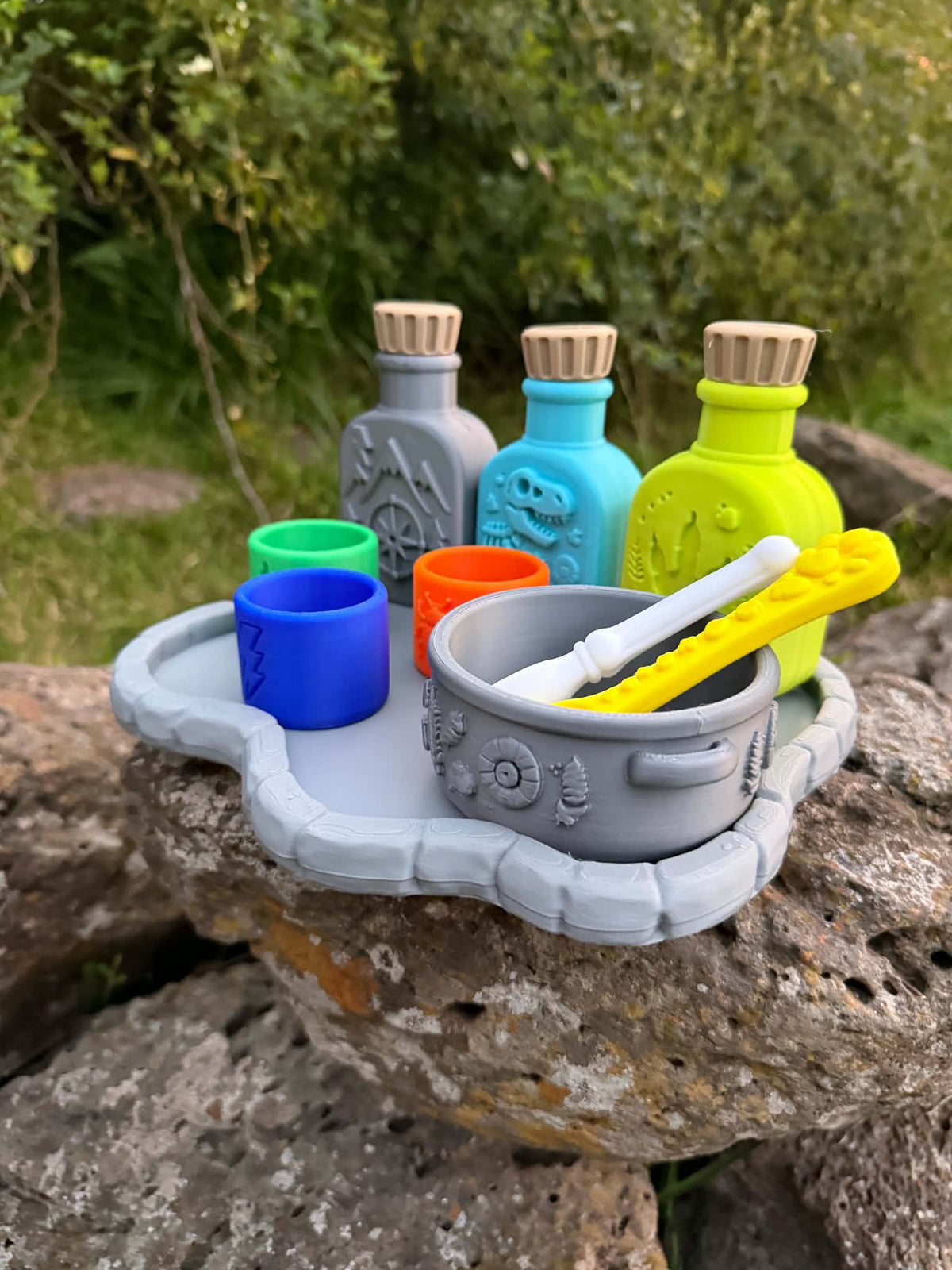 3D Printed Dino Explorer Play Set – Magical Prehistoric Adventure Kit