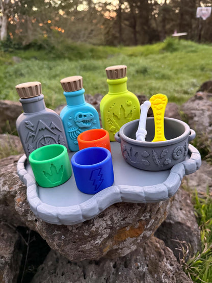 3D Printed Dino Explorer Play Set – Magical Prehistoric Adventure Kit