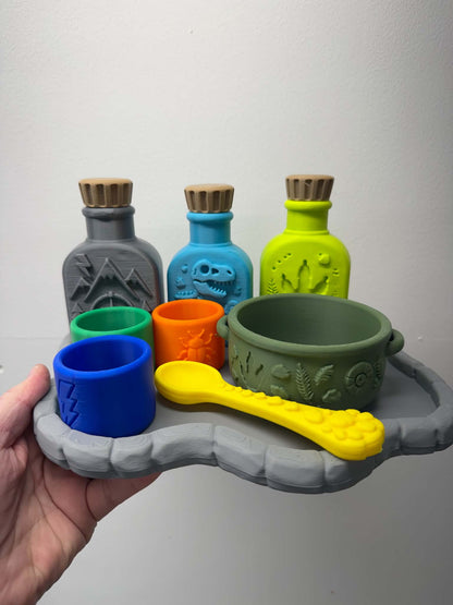 3D Printed Dino Explorer Play Set – Magical Prehistoric Adventure Kit