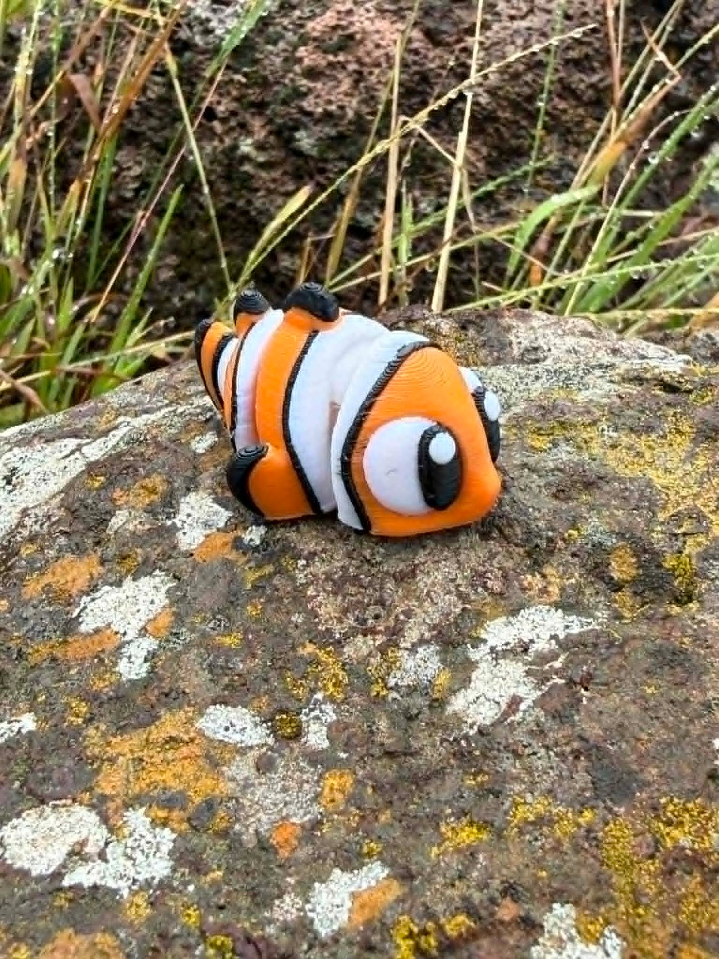 3D Printed Fish Figurines – Blue Tang, Clownfish, Butterfly Fish – Small World Play Decor
