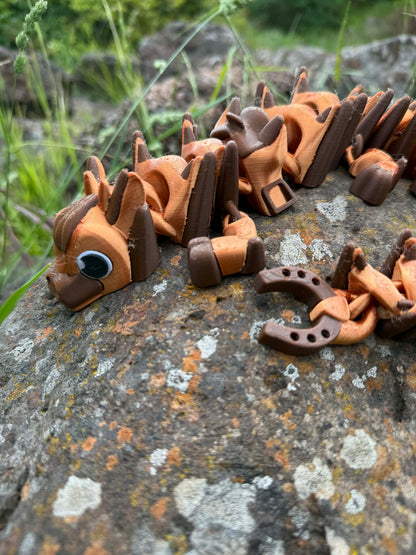 Horse Dragon – Articulated 3D Printed Dragon with Cute Saddle & Stirrups