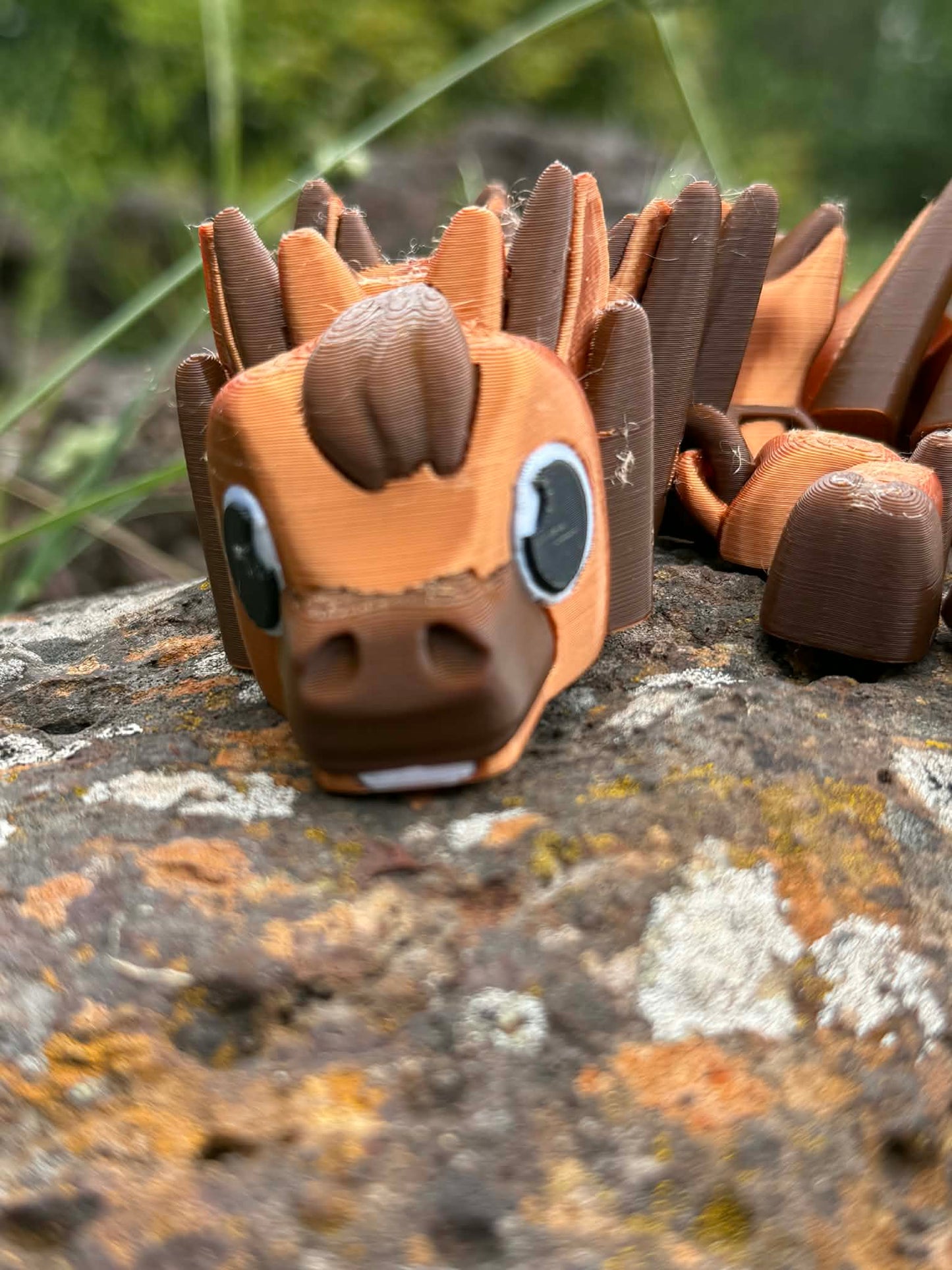 Horse Dragon – Articulated 3D Printed Dragon with Cute Saddle & Stirrups