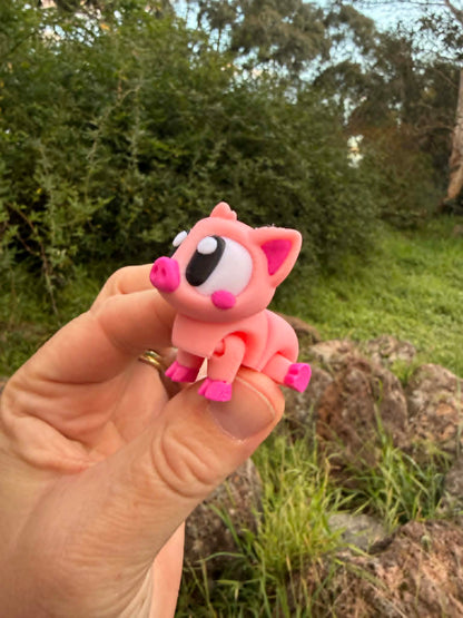 Piggy Pen Mini Habitat – Cute 3D Printed Playset for Small Figurines