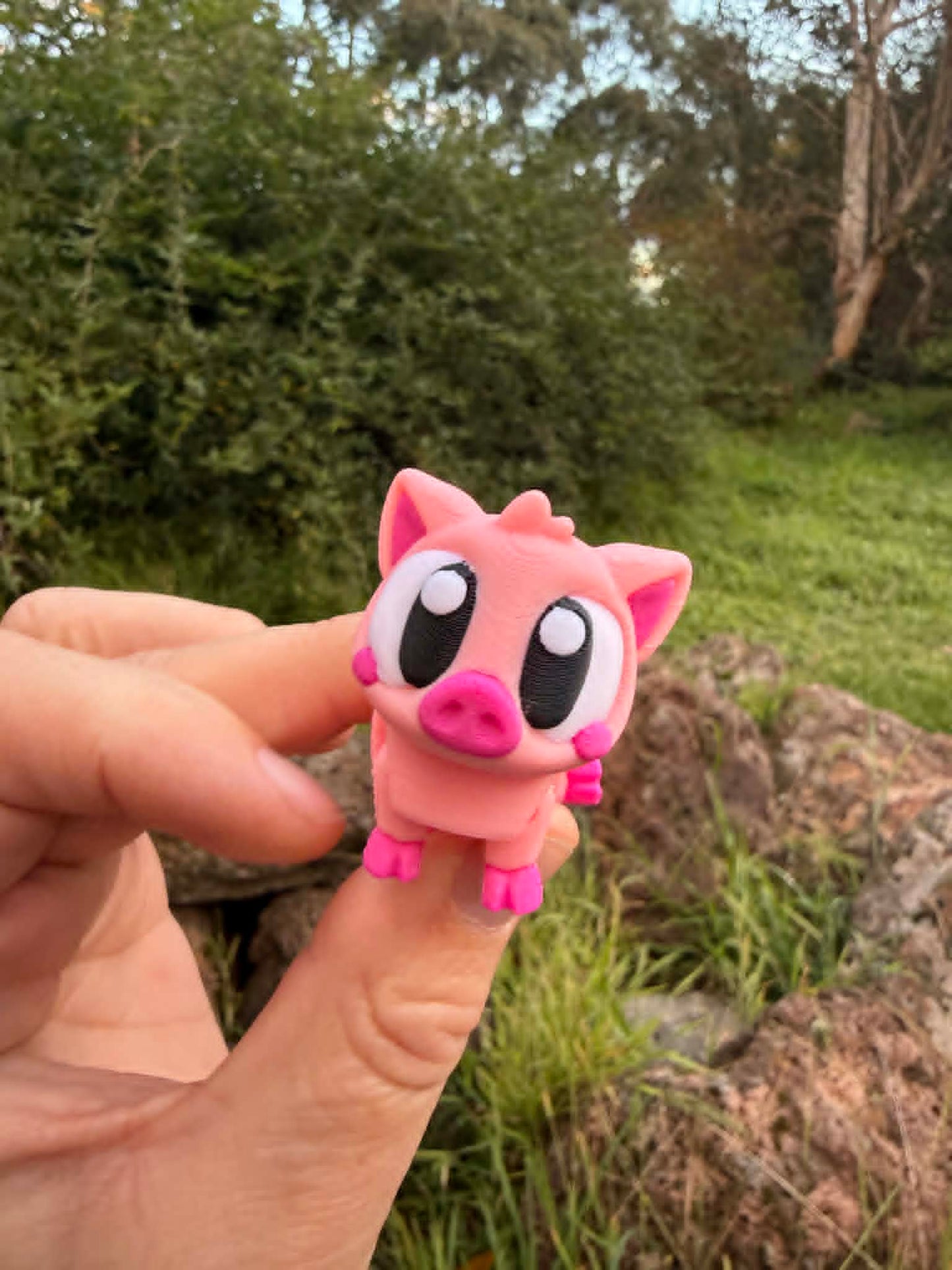 Piggy Pen Mini Habitat – Cute 3D Printed Playset for Small Figurines