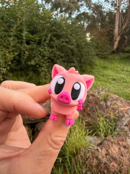 Piggy Pen Mini Habitat – Cute 3D Printed Playset for Small Figurines