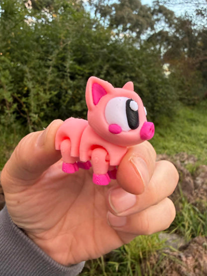 Piggy Pen Mini Habitat – Cute 3D Printed Playset for Small Figurines
