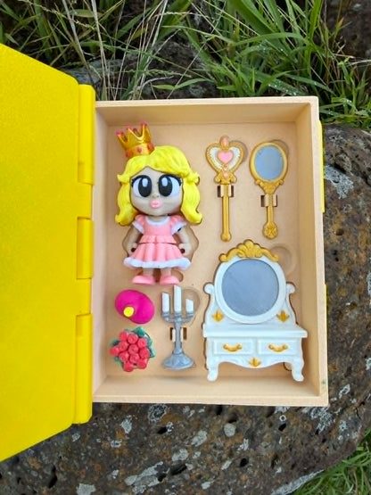 Princess Story Box Book – Articulated Princess, Castle & Mini Accessories
