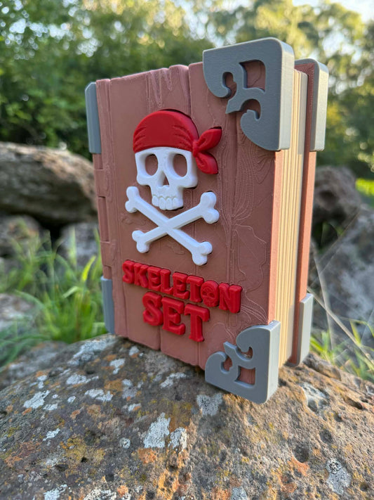Skeleton Story Box Book – 3D Printed Articulated Pirate Skeleton Playset