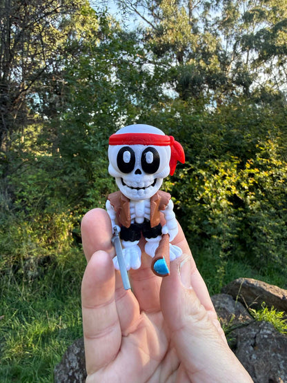 Skeleton Story Box Book – 3D Printed Articulated Pirate Skeleton Playset